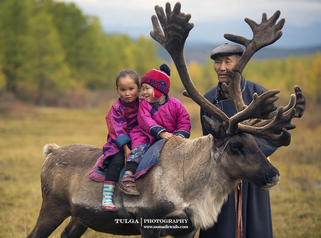 Reindeer Herders- Grandpa and grand kids