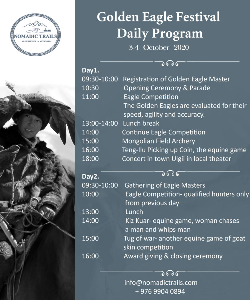 Golden Eagle Festival Mongolia program