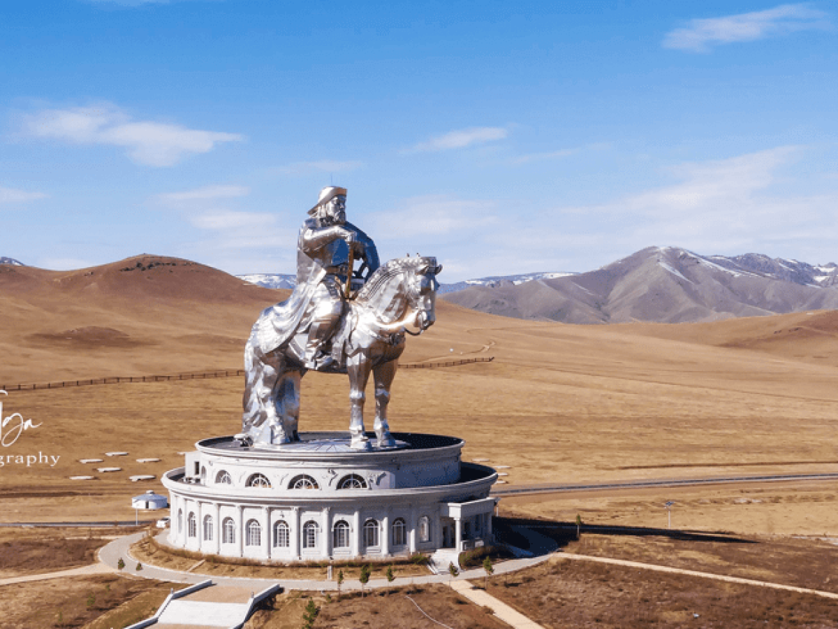 Genghis khan statue complex at Tsonjin Boldog