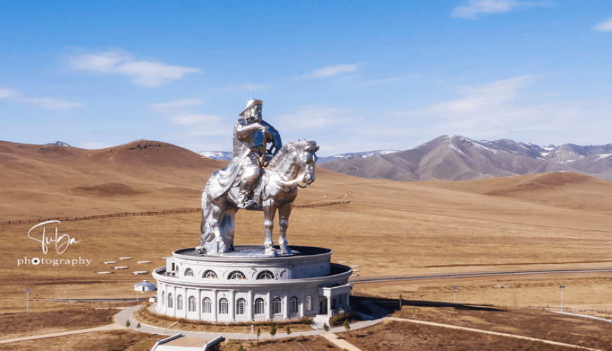 Genghis khan statue complex at Tsonjin Boldog