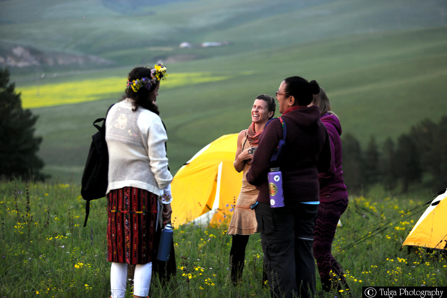 Group of travelers during Spiritual Shaman Tour