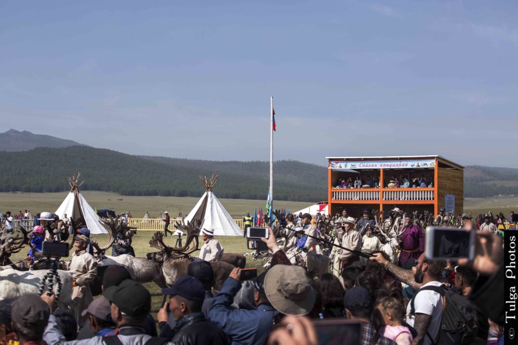 Reindeer Festival Site with local crowd