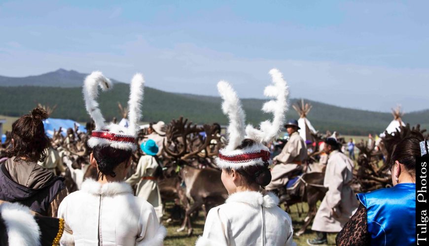 Reindeer girls in their costumes for the Festival