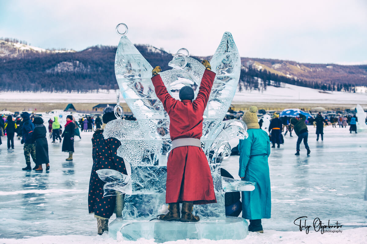 Ice sculpture - Ice Festival 2022 North Mongolia