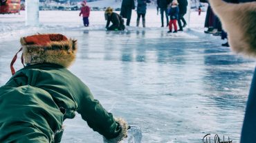Ice colliding competition2 at Khuvsgul Lake Ice Festival Mongolia