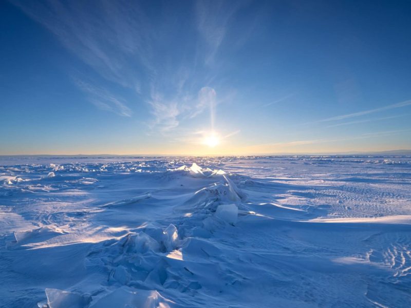 Frozen Khuvsgul Lake