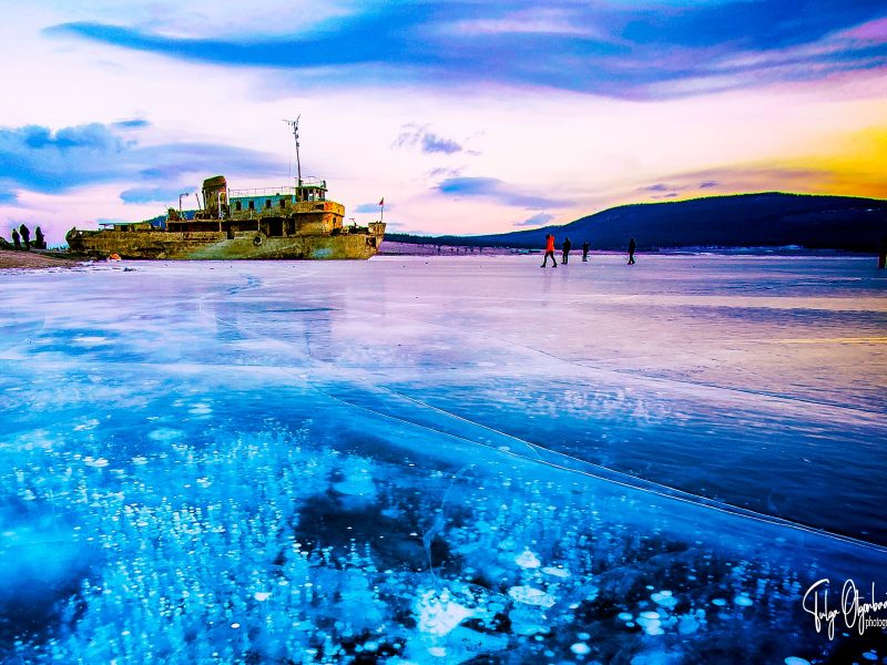 Wreckage of the Ship at Khuvsgul Lake