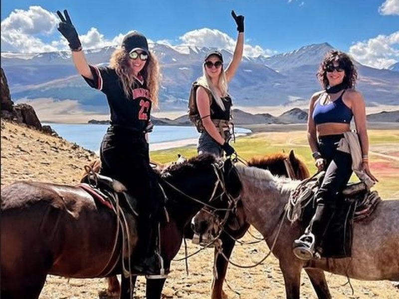 Horse riding in the Western Mognolia