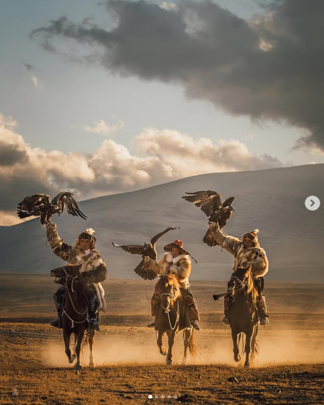 Group of Golden Eagle Hunters